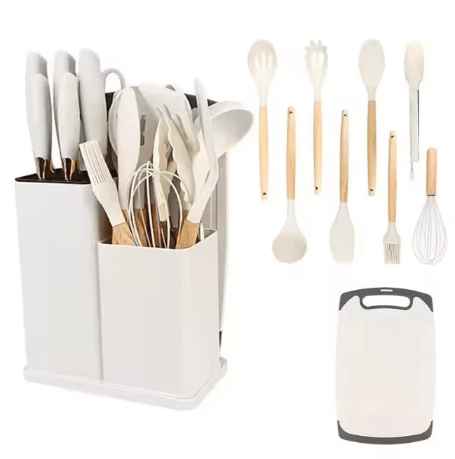 Knife & Utensil Set with Stand